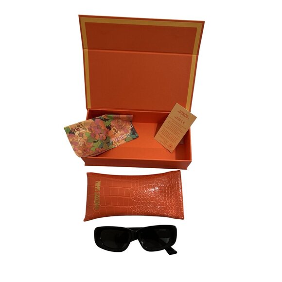 Poppy Lissiman Kenli Sunglasses in Black main image 7